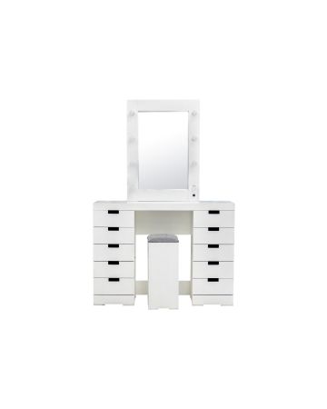 TOCADOR BLANCO YILDI CON BANCO